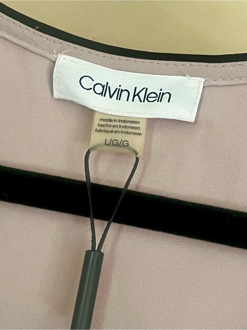Calvin Klein  Zip-Front V-Neck Tank - Picture 6 of 7